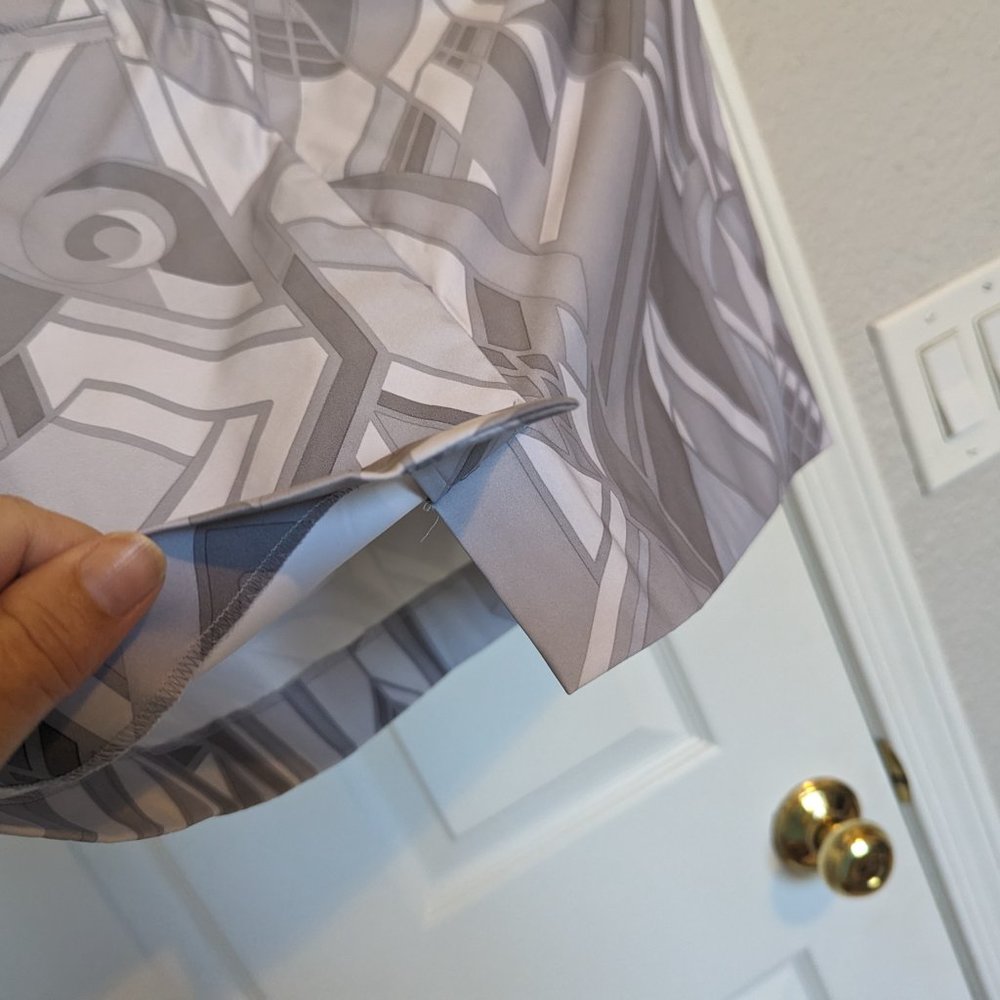 POLO GOLF skOrt | Grey ART DECO Print | 10 | EUC | Ralph Lauren | Quick Dry - Picture 6 of 9
